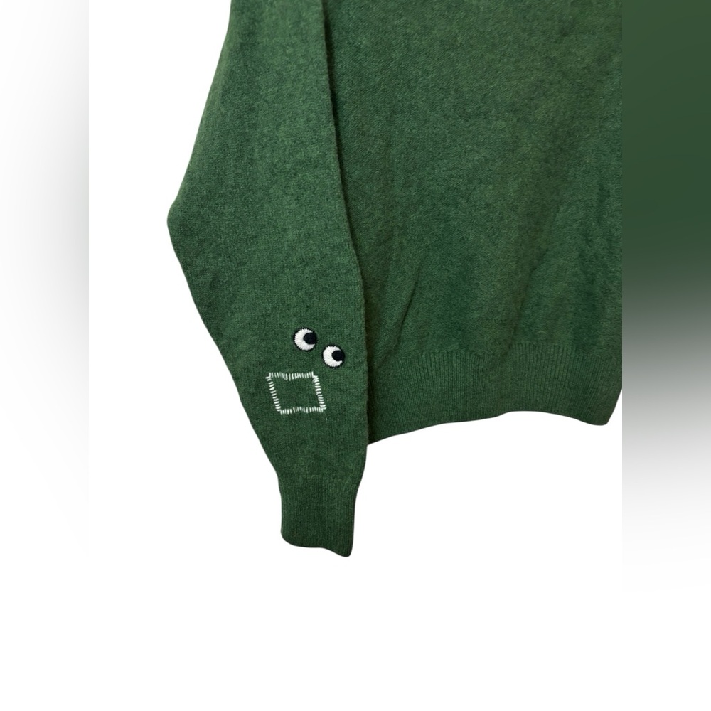 ANYA HINDMARCH X UNIQLO | wool green sweater XS - Picture 3 of 6